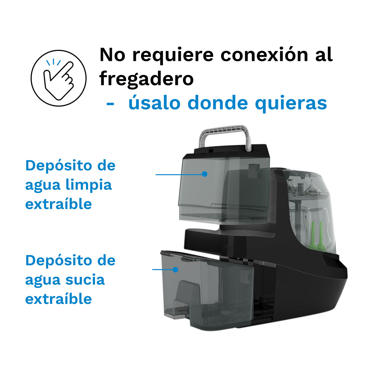 Bottle Washer Pro (lava, esteriliza e seca automaticamente)