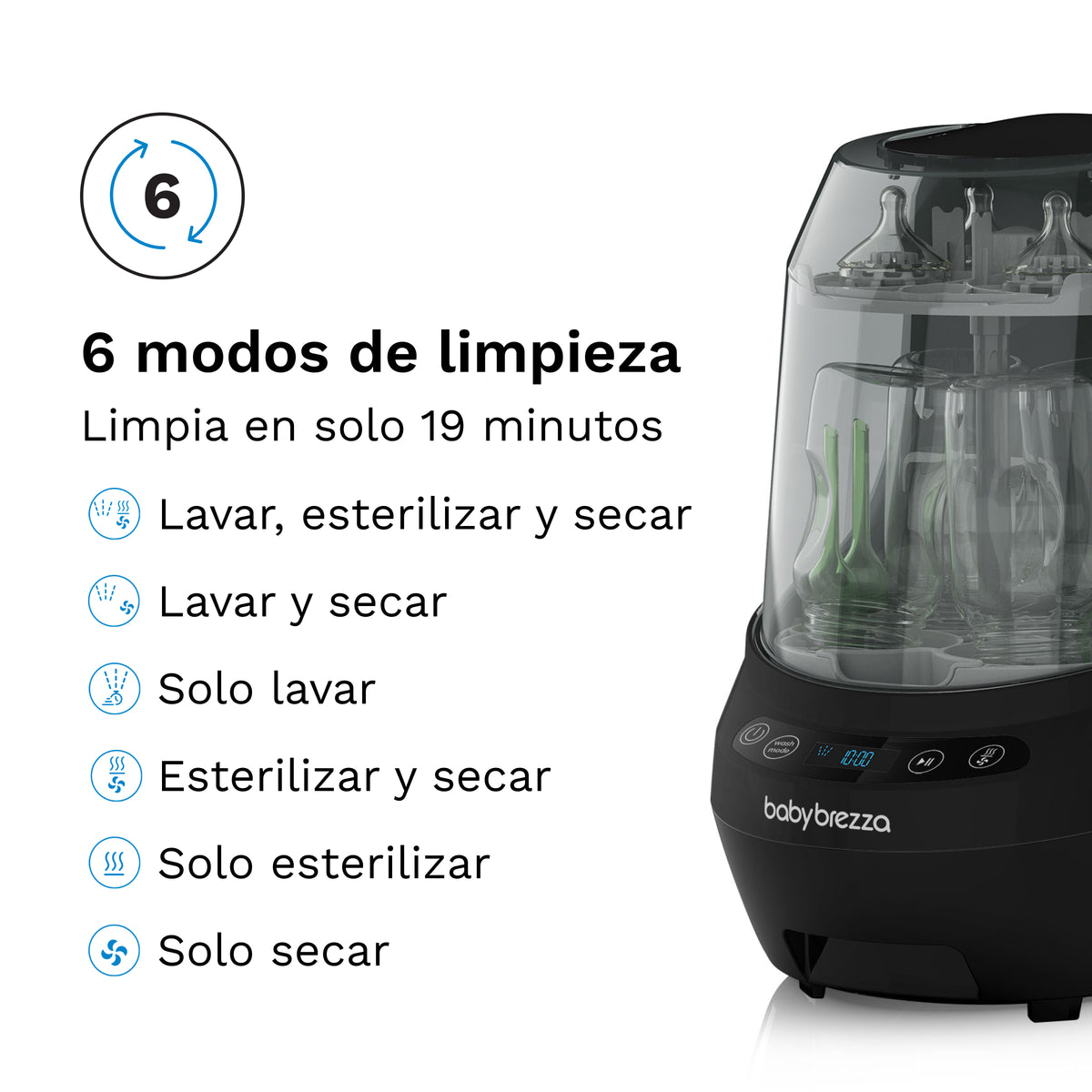 Bottle Washer Pro (lava, esteriliza e seca automaticamente)