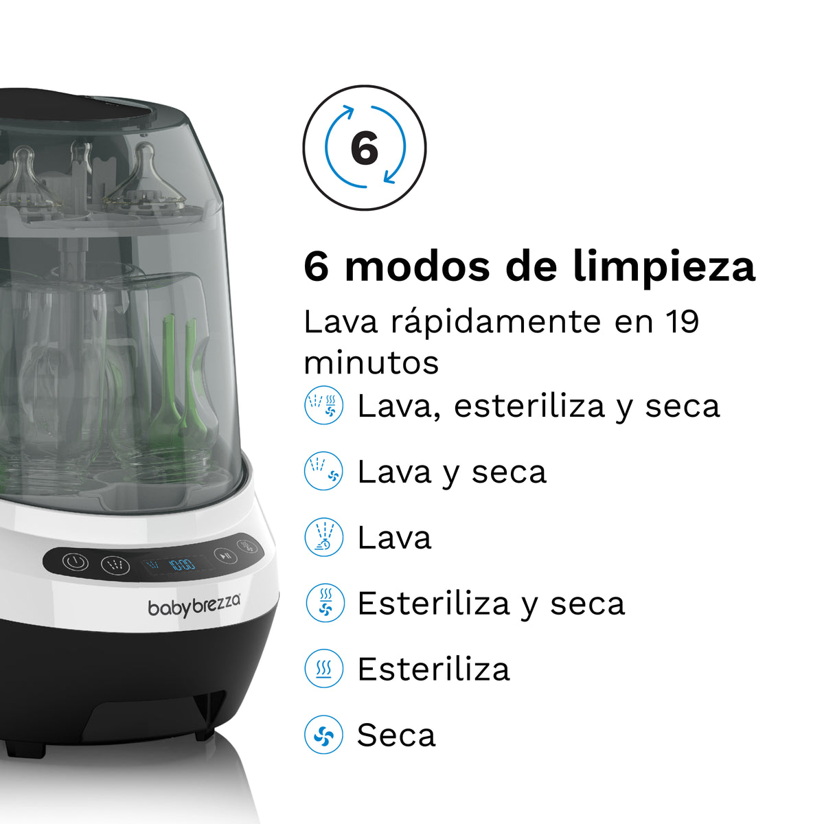 Bottle Washer Pro (lava, esteriliza e seca automaticamente)